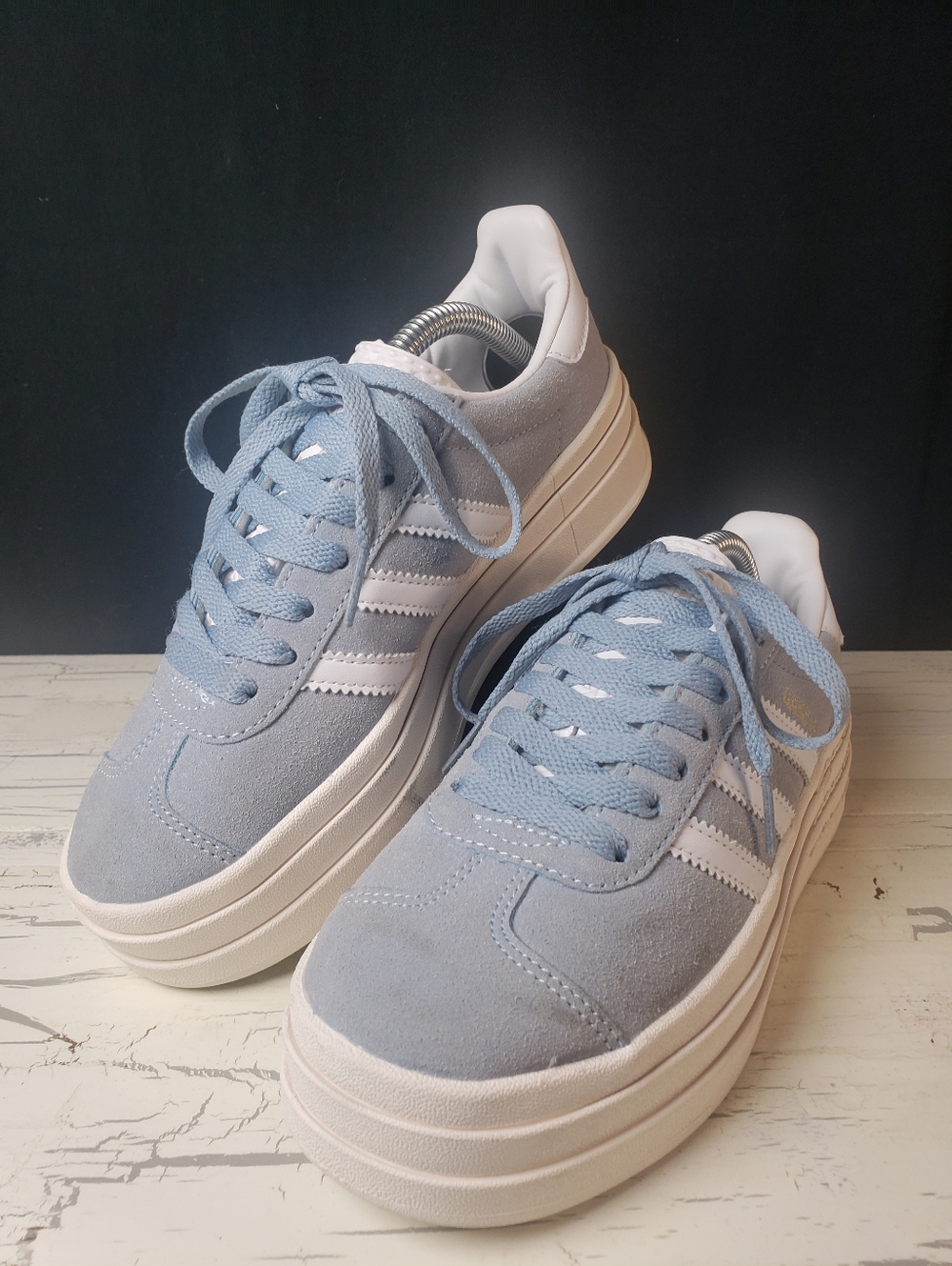 Adidas 'Gazelle Bold' Sneakers in Clear Sky Blue Colorway - Women's size 5